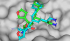 Image showing designed molecules at the protein binding site