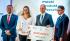 Photo of the Nanoxo representatives with a check for the award in the Polish Product of the Future competition and of the people presenting the award