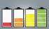 A graphic showing four batteries with different charge levels