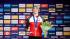 A photo of Marek Kania on the podium of the European championships