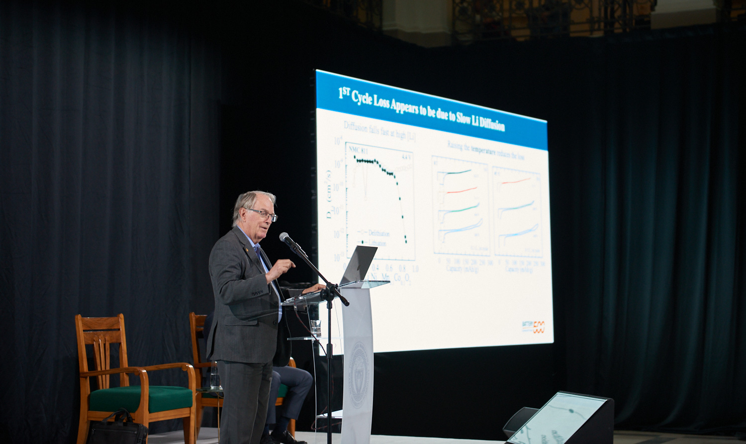 Photo of Prof. Whittingham during his open lecture