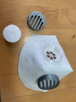 A part of a finished face mask; photo: BioMedLab