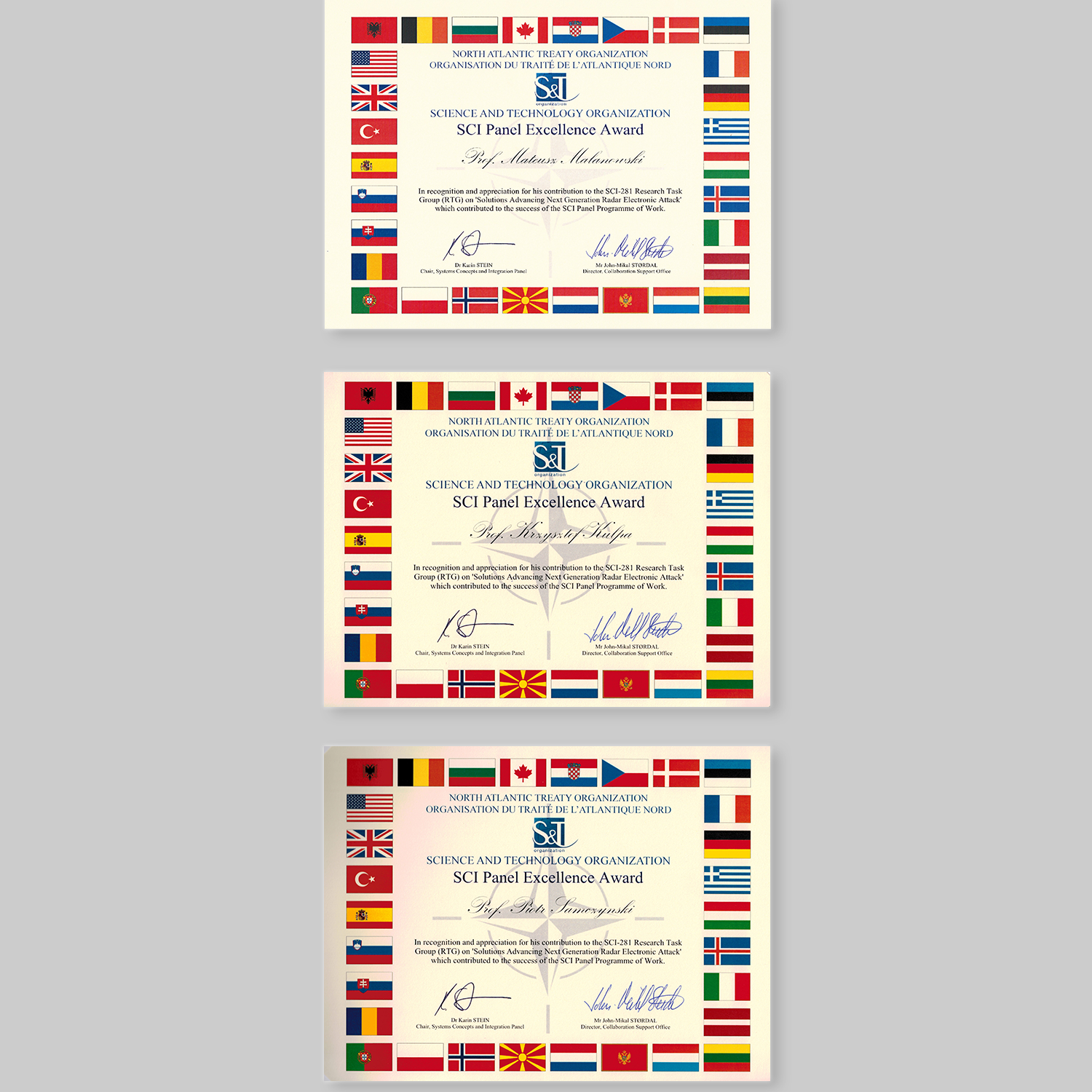 Photo of the diplomas