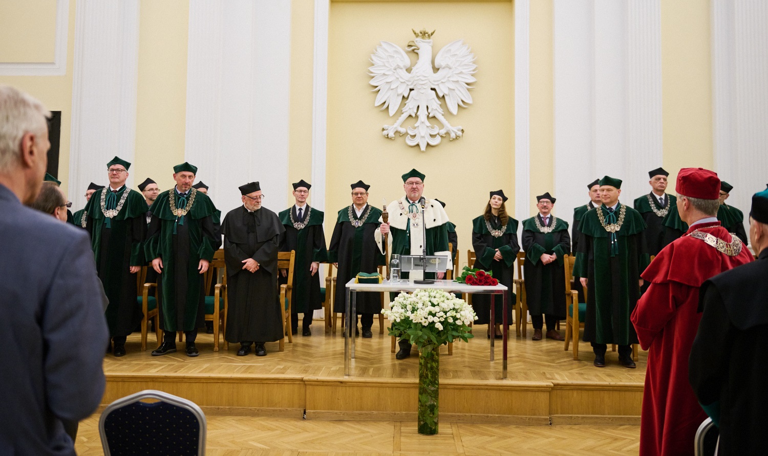 The picture of the ceremony participants