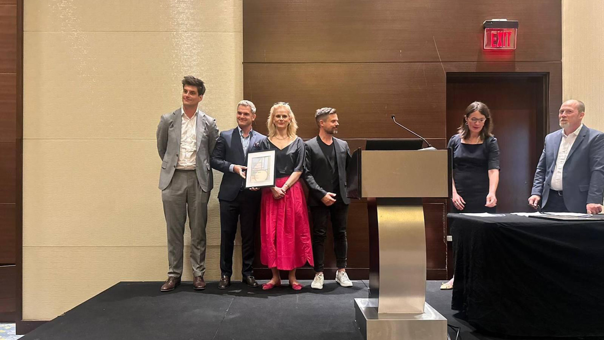 Freedom Pavilion - presentation of the award