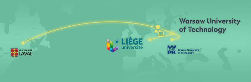 Graphics showing cooperation between universities