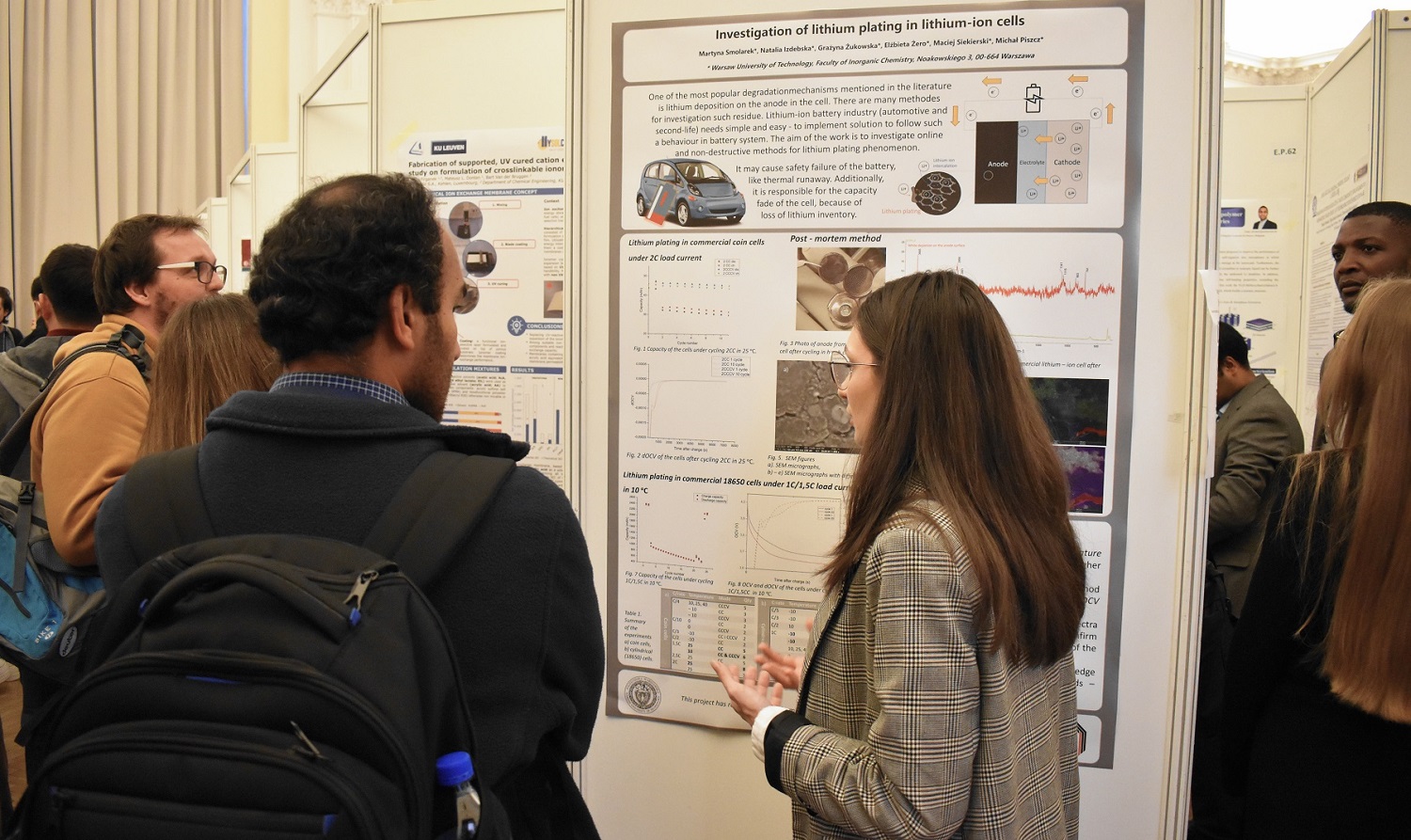 Photo of participants viewing posters 