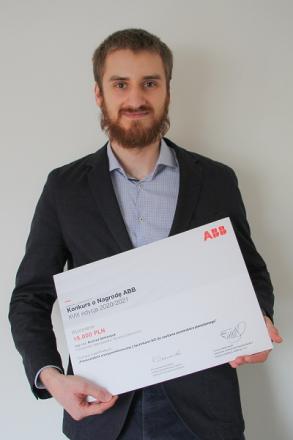 Photo of Konrad Aleksiejuk, a holder of the ABB Award
