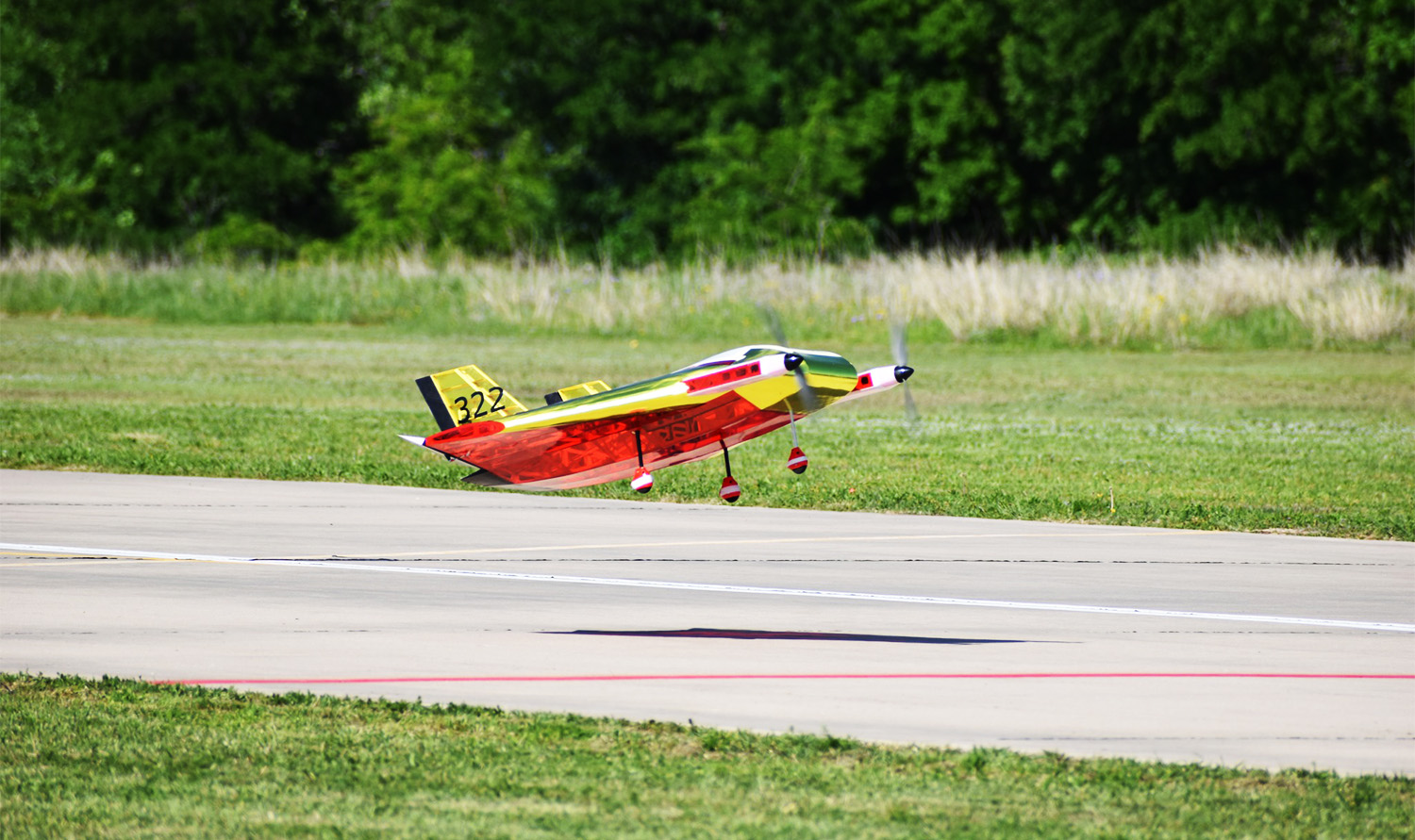 Photo of the Micro class aircraft in flight