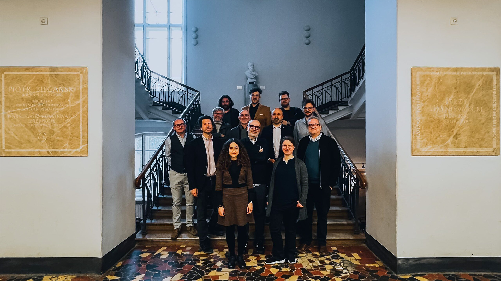 Participants of the CoVHer project during a meeting at the Faculty of Architecture of Warsaw University of Technology