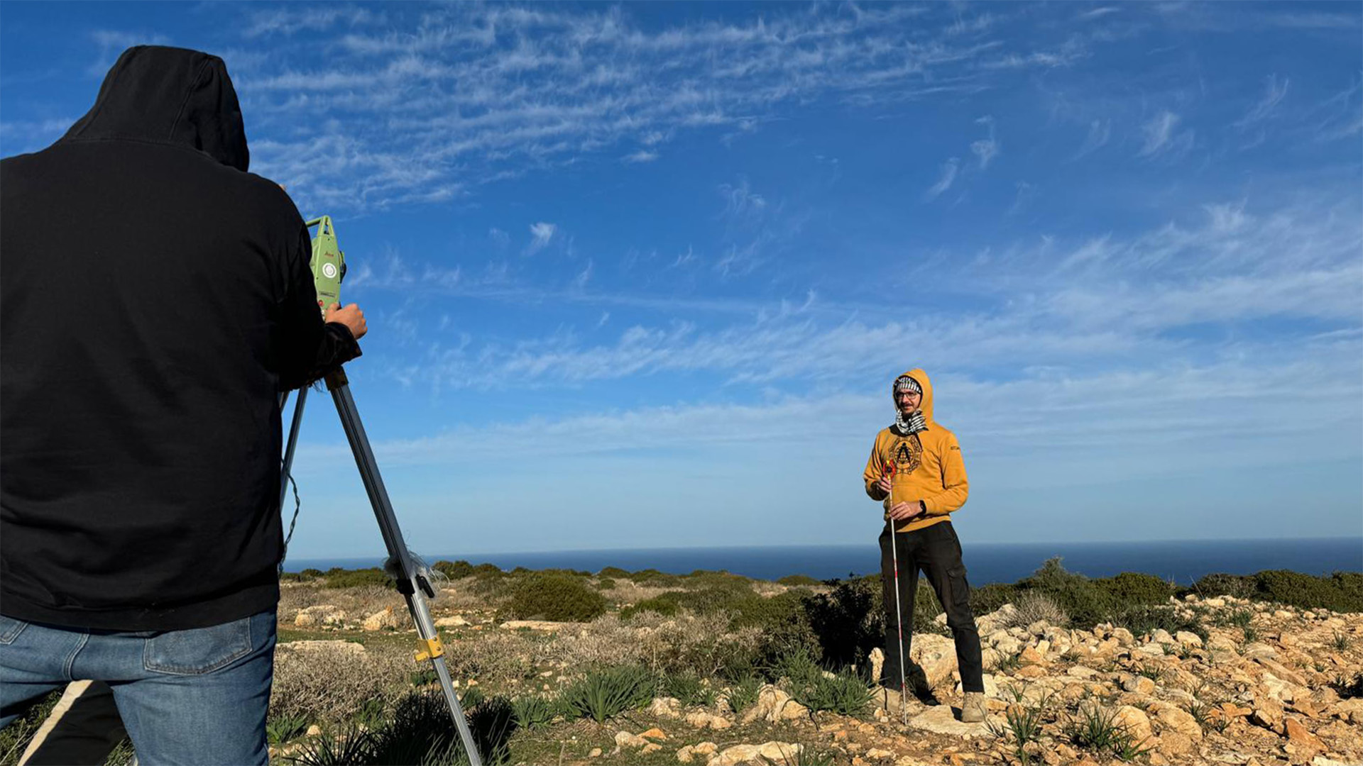 Paweł Czernic during the mission in Ptolemais, photo by Szymon Lenarczyk