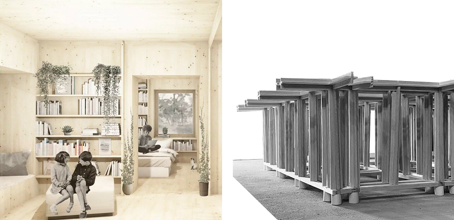 The design of the house 