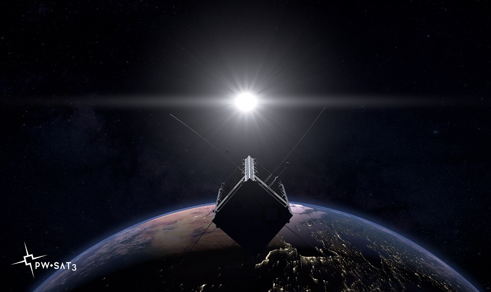 Photo of the PW-Sat3 satellite 