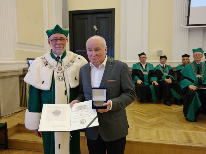 Rektor PW i Janusz Kapustka