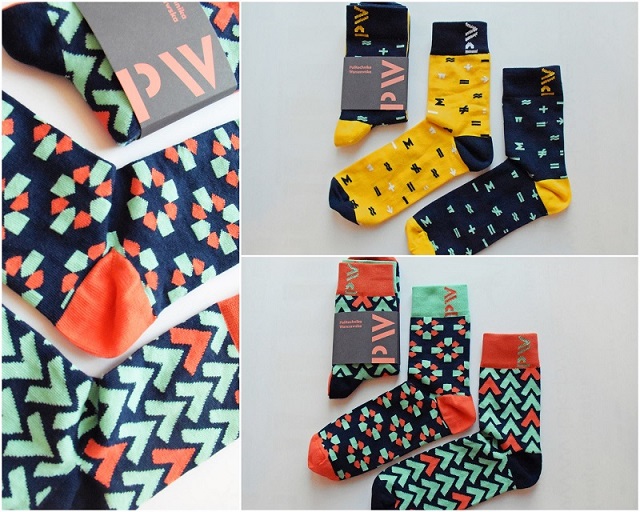 coloured socks with WUT logo