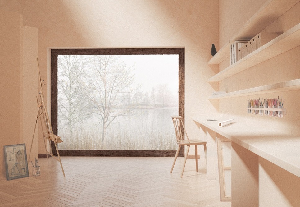 Visualization of the artistic residency project