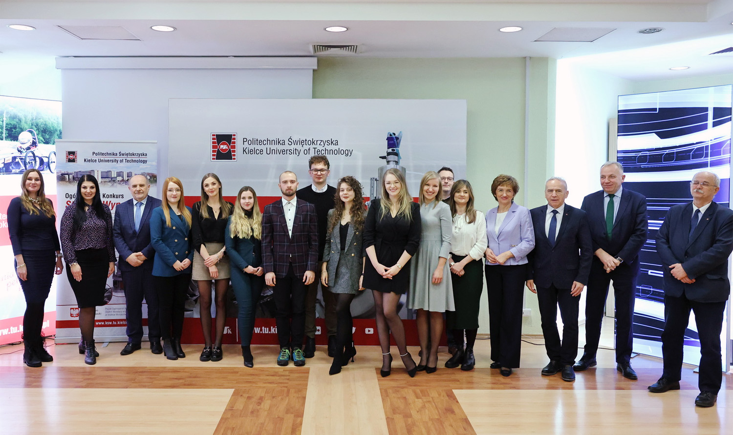 Photo of the winners of the thirteenth edition of the “Student-Inventor” competition