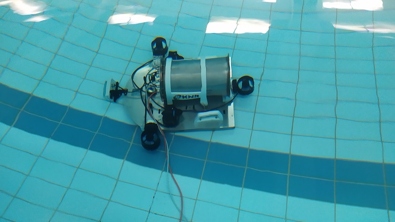 OKOŃ V1 during underwater tests