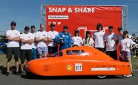 This year SKAP (Student Association for Vehicle Aerodynamics) participated for the second time in Shell Eco-marathon with its Orion vehicle, photo: SKAP