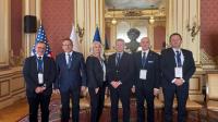 Our university delegation in the United States, from left to right: Prof. Andrzej Garbacz, Prof. Marek Henczka, Prof. Marianna Jacyna, Vice-Rector for Development Prof. Adam Woźniak, Prof. Tomasz Chmielewski, and Prof. Paweł Popielski