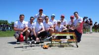 Students from the SAE AeroDesign Student Research Group at the competition in the United States