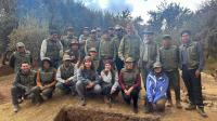 Participants of the archaeological excavations at Sacsayhuamán