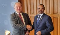 Photo of WUT Rector Prof. Krzysztof Zaremba and the Ambassador of Rwanda to Poland Prof. Anastase Shyaka