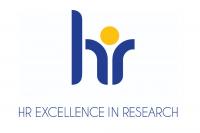 Graphics presenting the logo of HR Excellence in Research