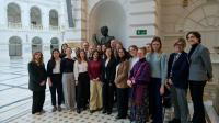 The Vice-President of the European Commission, members of the delegation, representatives of the university authorities, and WUT students