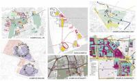 Graphics depicting WUT's central campus development concepts