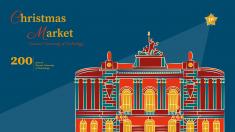 Graphic announcing the Warsaw University Christmas Market 2025