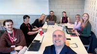 The “Future of Work” Blended Intensive Programme (BIP). The team involving WUT students working on their project