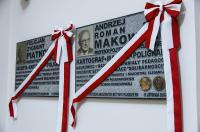 Memorial plaques commemorating professors